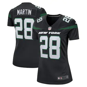 womens nike curtis martin black new york jets retired playe